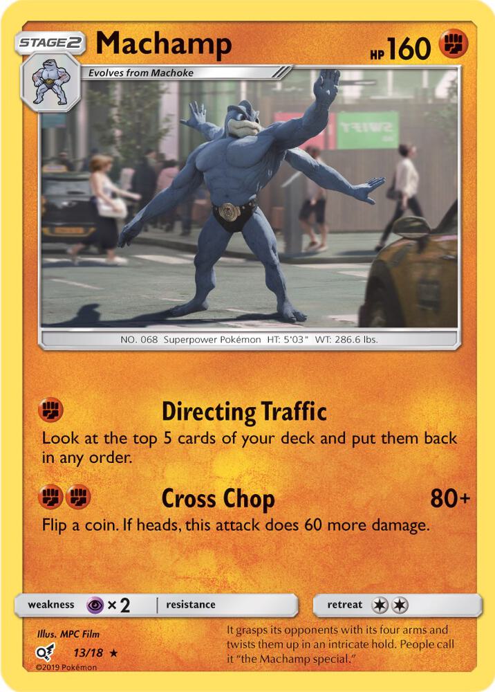 Machamp 13/18 (Detective Pikachu) - Holofoil