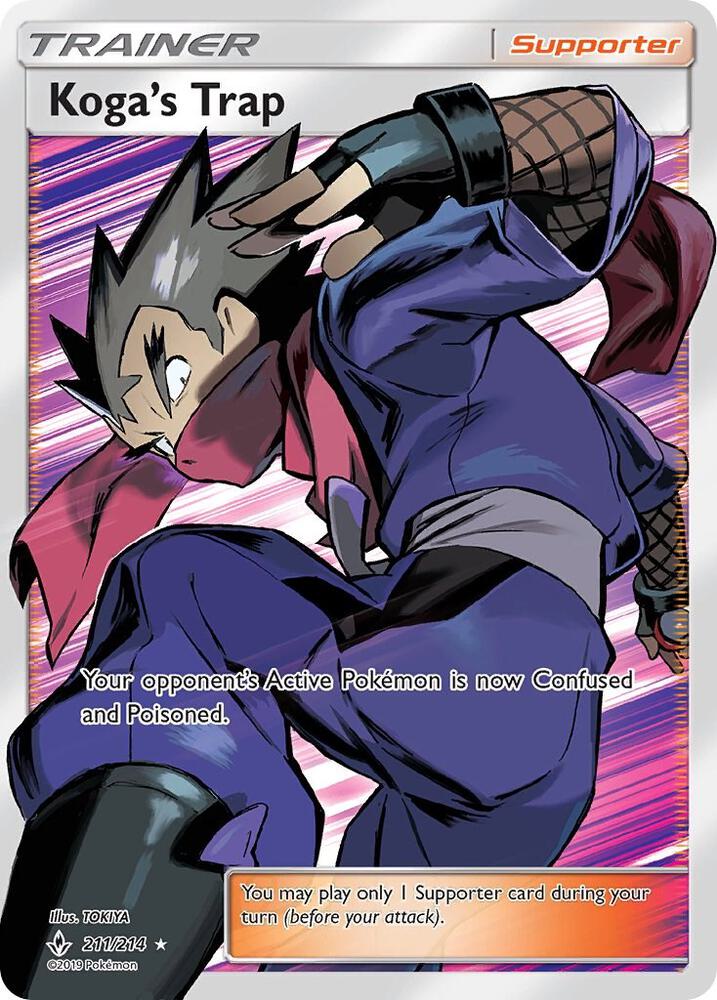 Koga's Trap 211/214 (SM - Unbroken Bonds) - Holofoil