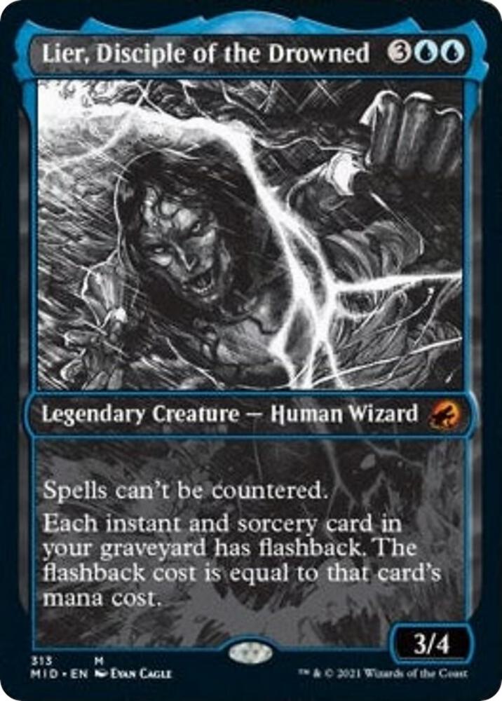 Lier Disciple of the Drowned Showcase 313/277 (Innistrad: Midnight Hunt) - Foil