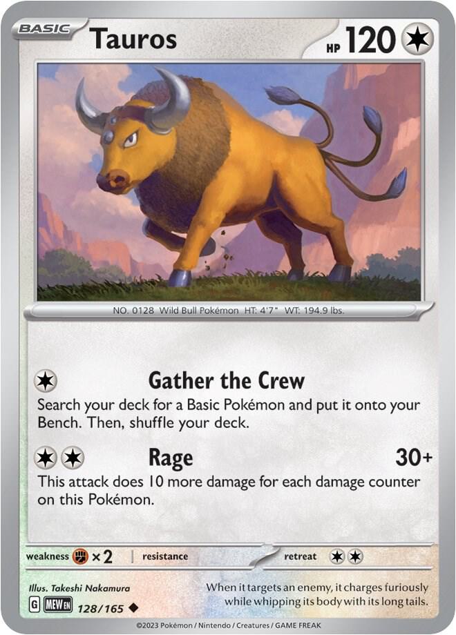 Tauros 128/165 (SV: Scarlet & Violet 151)
