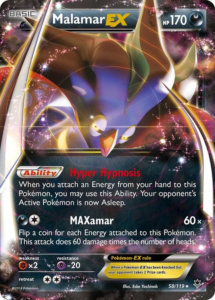 Malamar EX 58/119 (XY - Phantom Forces) - Holofoil