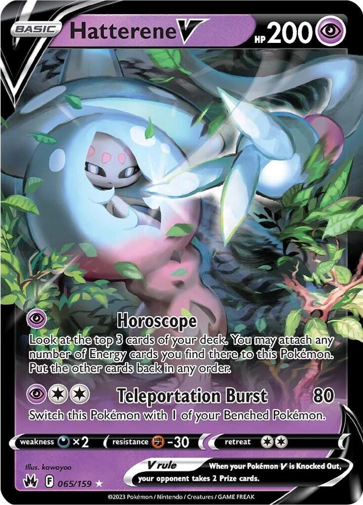 Hatterene V 065/159 (Crown Zenith) - Holofoil