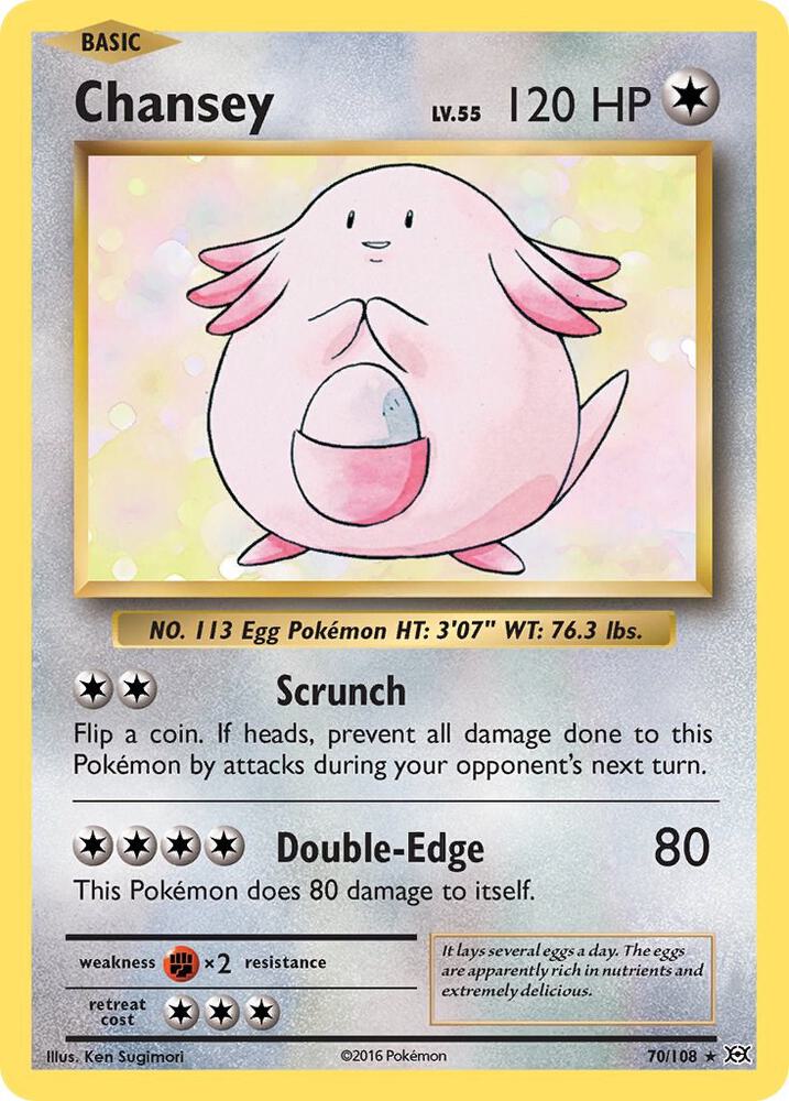 Chansey 70/108 (XY - Evolutions) - Holofoil
