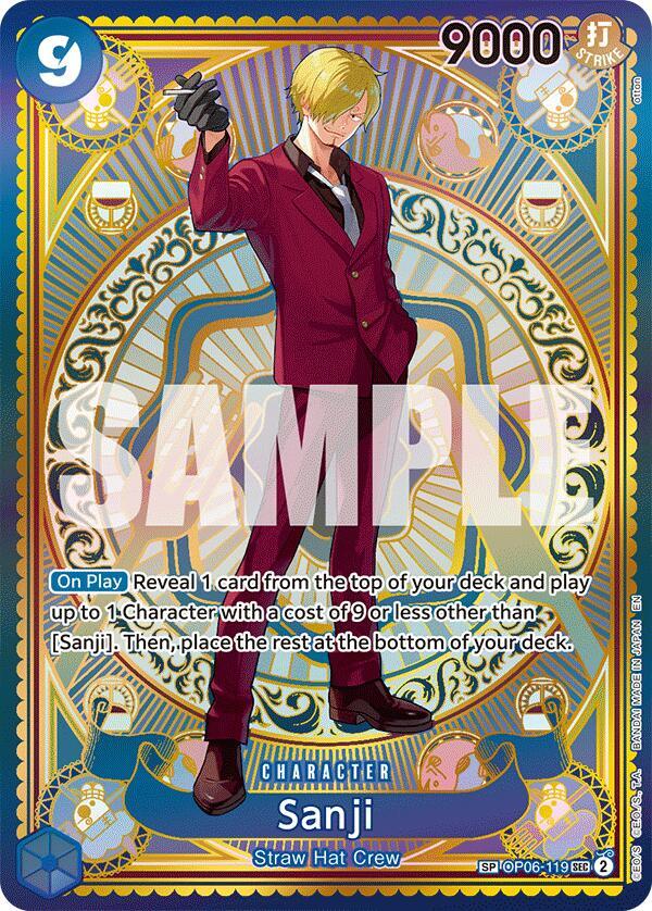 Sanji OP06-119 (A Fist of Divine Speed) - Special Foil