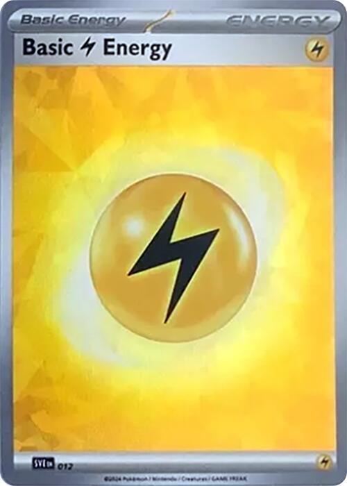 Basic Lightning Energy 012 (SV07: Stellar Crown) - Cracked Ice Holofoil