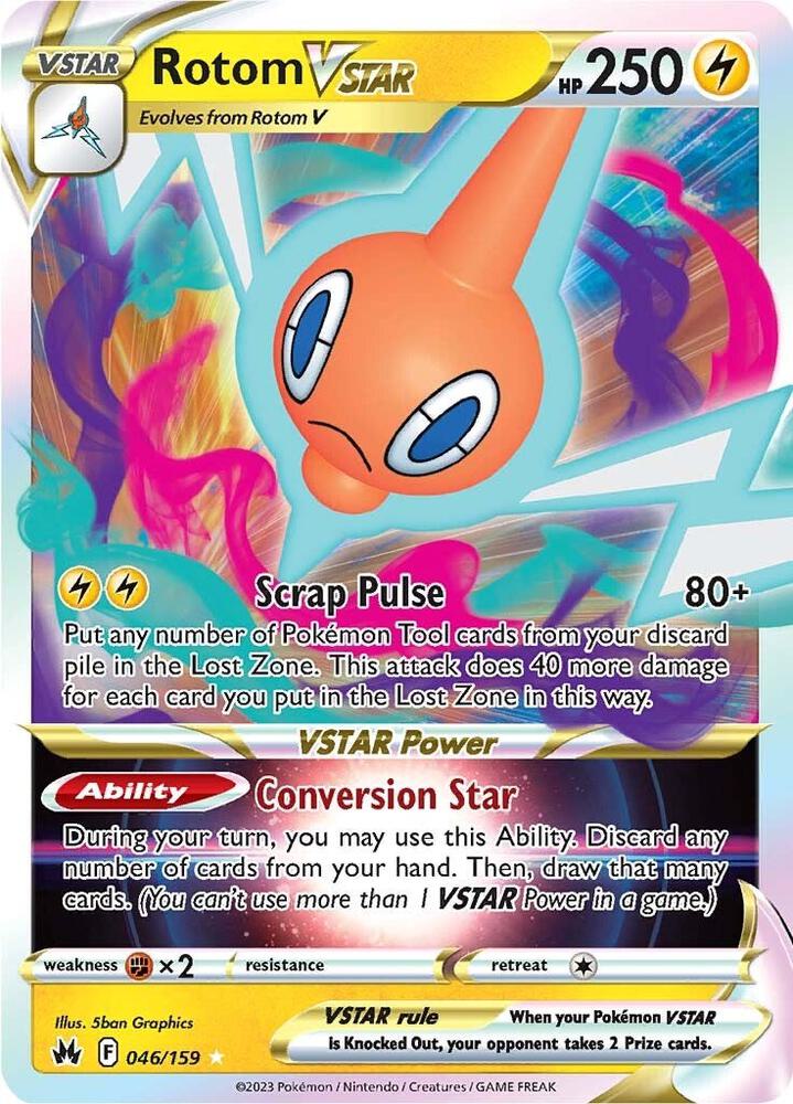 Rotom VSTAR 046/159 (Crown Zenith) - Holofoil