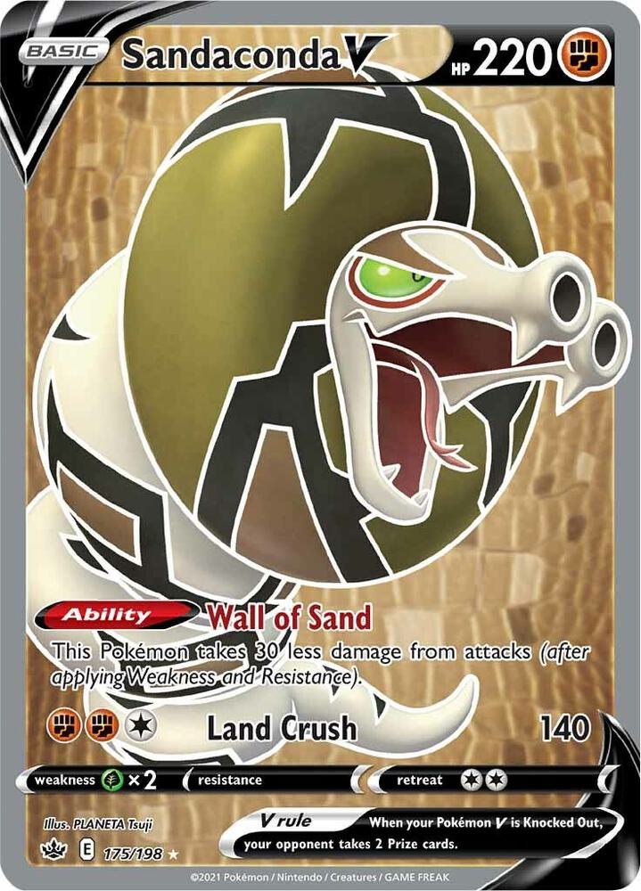 Sandaconda V 175/198 (SWSH06: Chilling Reign) - Holofoil