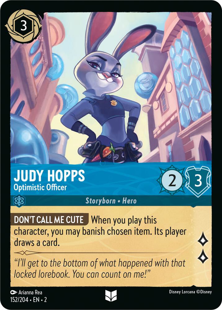 Judy Hopps, Optimistic Officer 152/204 (Rise of the Floodborn) - Cold Foil