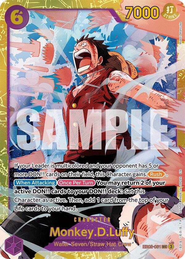 Monkey.D.Luffy EB02-061 (Extra Booster: Anime 25th Collection) - Foil