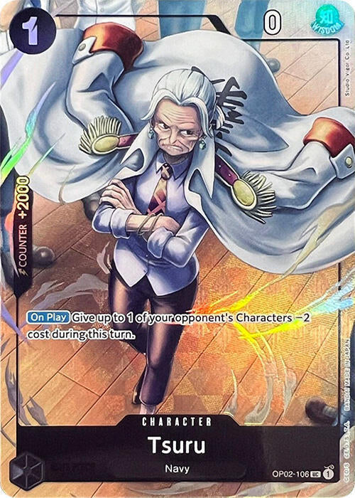 Tsuru (PCC Vol.1) OP02-106 (One Piece Promotion Cards) - Alternate Art Foil