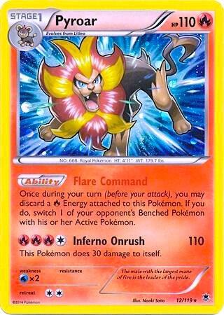 Pyroar 012/119 (Blister Exclusives) - Cosmo Holofoil