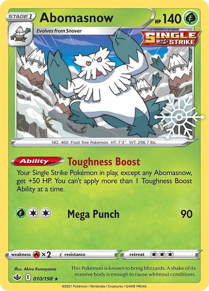 Abomasnow Holiday Calendar 010/198 (Miscellaneous Cards & Products) - Holofoil