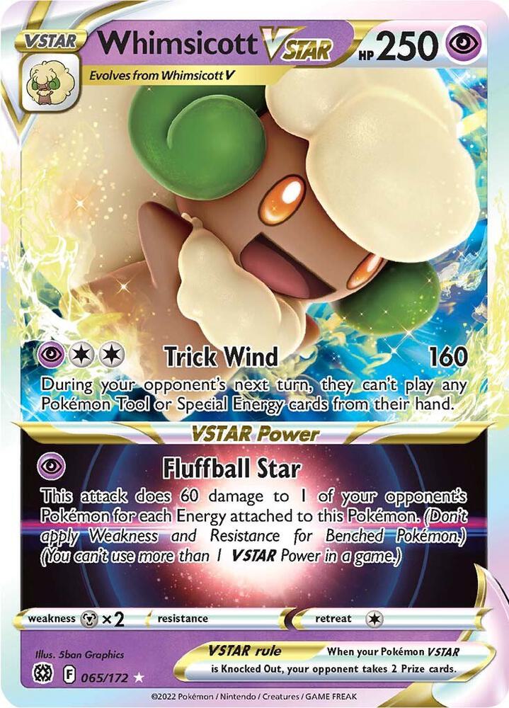 Whimsicott VSTAR 065/172 (SWSH09: Brilliant Stars) - Holofoil