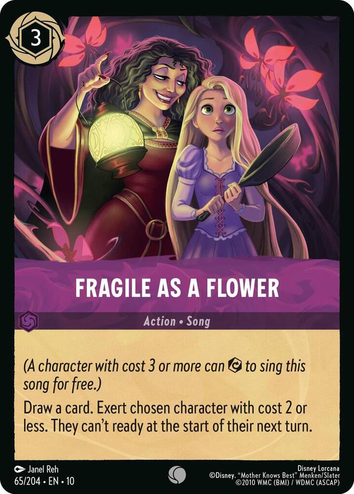 Fragile as a Flower 65/204 (Whispers in the Well) - Cold Foil
