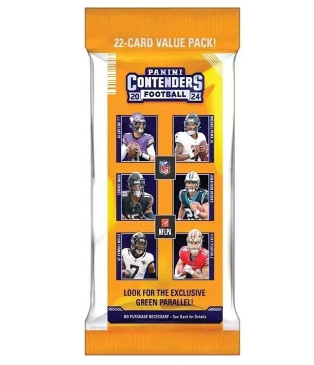 2024 Panini Contenders NFL Football 22 Card Value Fat Pack