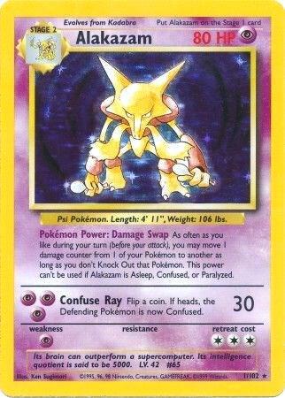 Alakazam 001/102 (Base Set) - Unlimited Holofoil