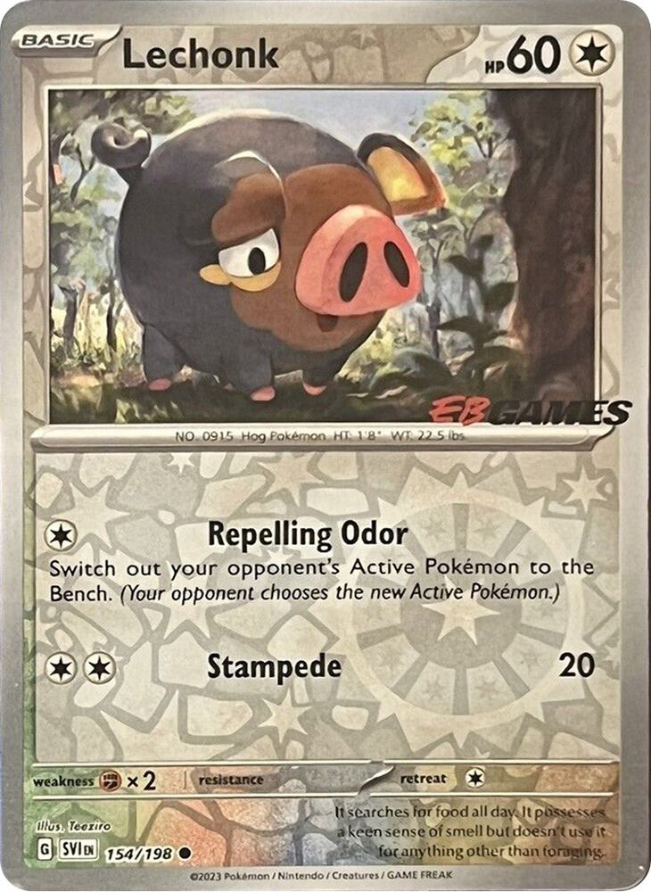 Lechonk EB Games Promo 154/198 (Miscellaneous Cards & Products) - Reverse Holofoil