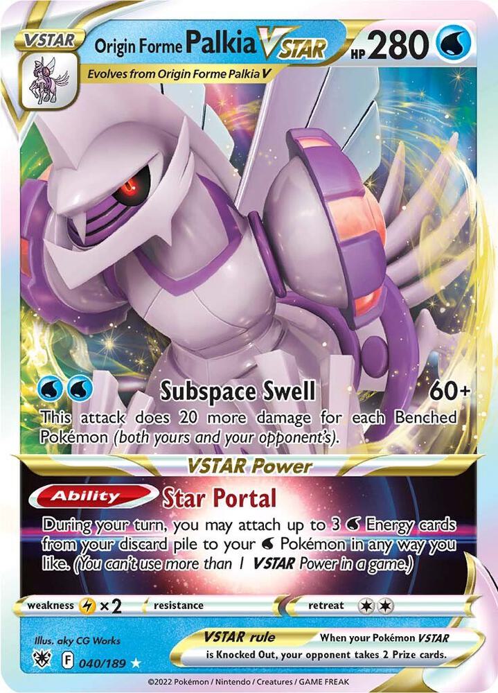 Origin Forme Palkia VSTAR 040/189 (SWSH10: Astral Radiance) - Holofoil