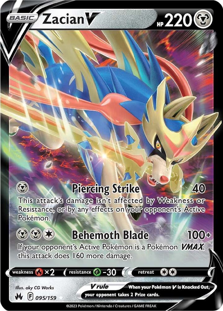 Zacian V 095/159 (Crown Zenith) - Holofoil