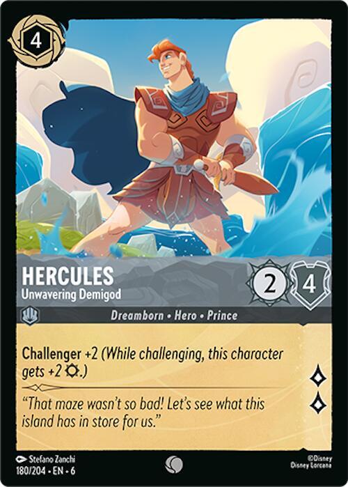 Hercules, Unwavering Demigod 180/204 (Azurite Sea) - Cold Foil