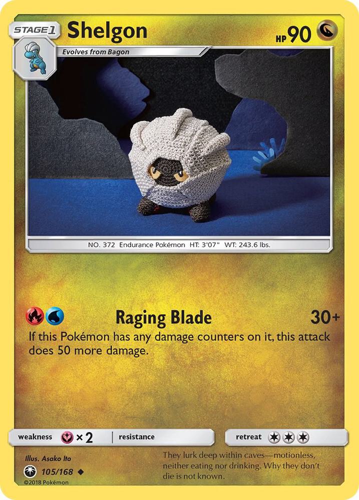Shelgon 105/168 (SM - Celestial Storm)