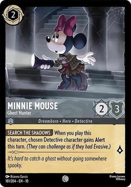 Minnie Mouse, Ghost Hunter 181/204 (Whispers in the Well) - Cold Foil