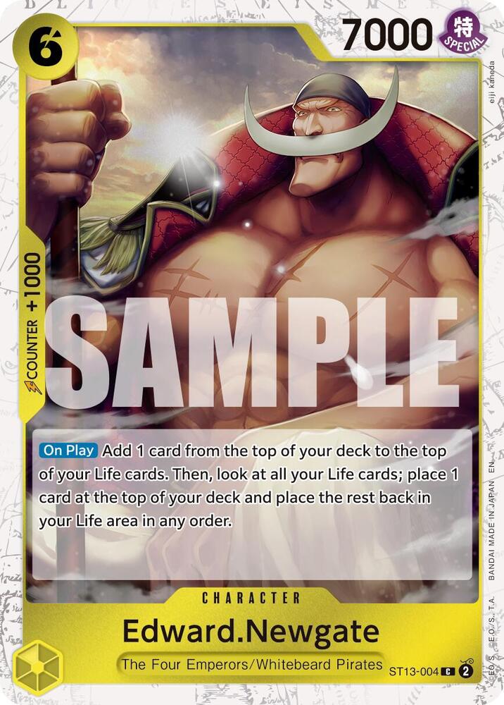 Edward.Newgate ST13-004 (Premium Booster -The Best- Vol. 2) - Pirate Foil
