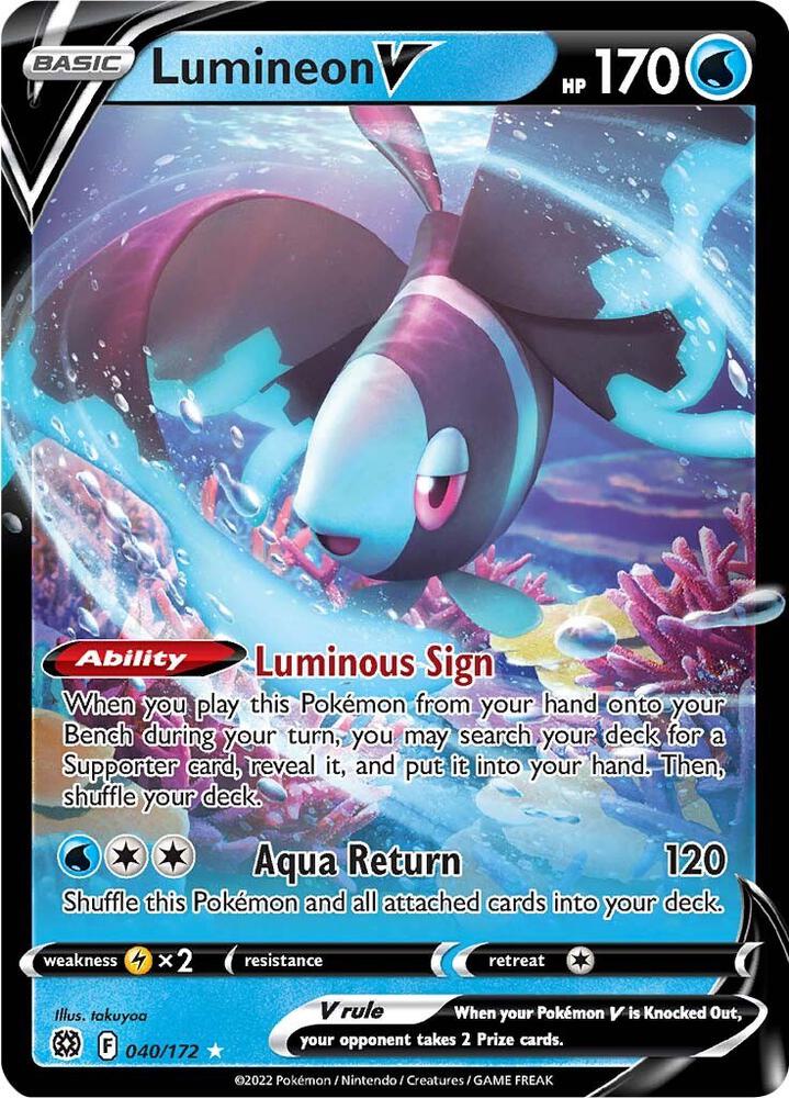 Lumineon V 040/172 (SWSH09: Brilliant Stars) - Holofoil