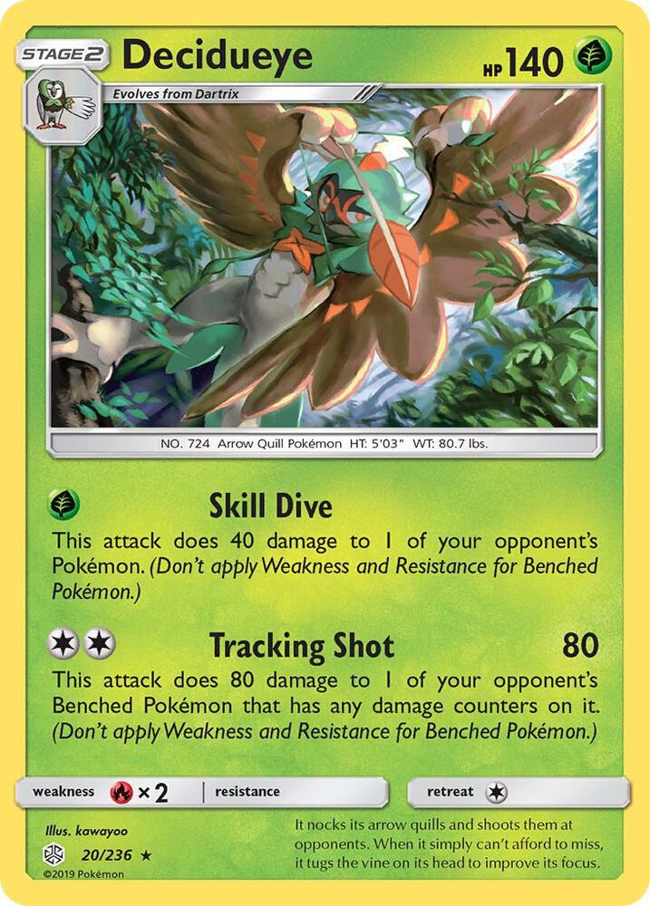 Decidueye 020/236 (SM - Cosmic Eclipse) - Holofoil