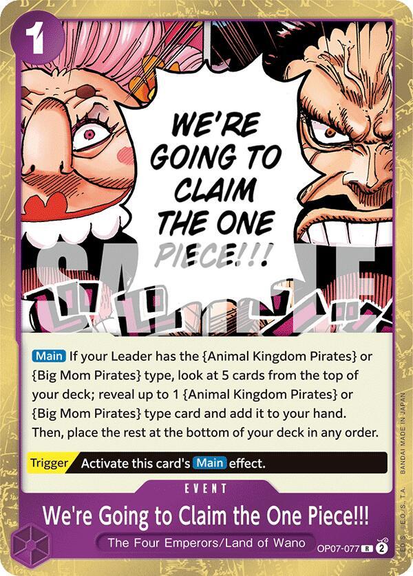 We're Going to Claim the One Piece!!! OP07-077 (500 Years in the Future) - Foil