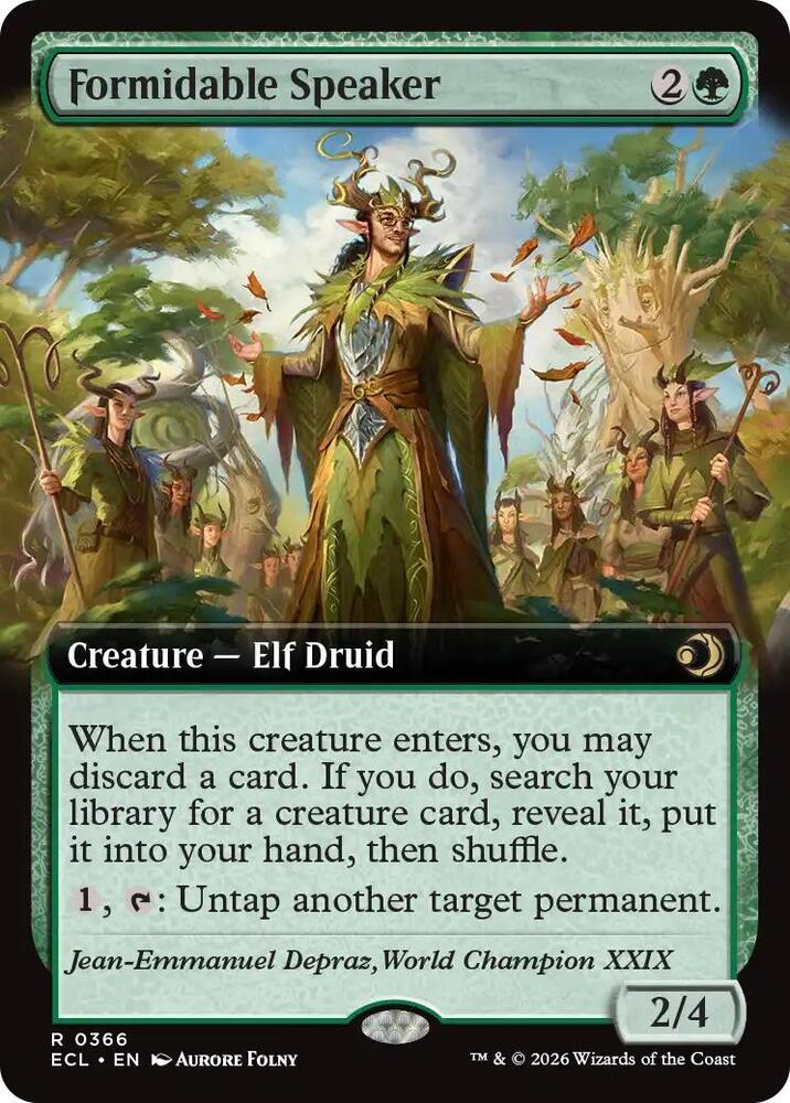 Formidable Speaker 366/273 (Lorwyn Eclipsed) - Extended Art Foil