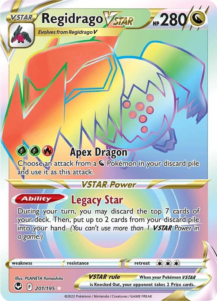 Regidrago VSTAR Secret 201/195 (SWSH12: Silver Tempest) - Holofoil
