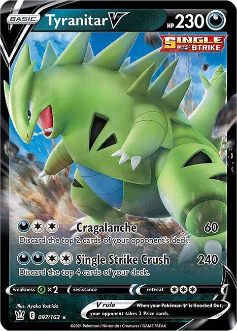 Tyranitar V 097/163 (SWSH05: Battle Styles) - Holofoil