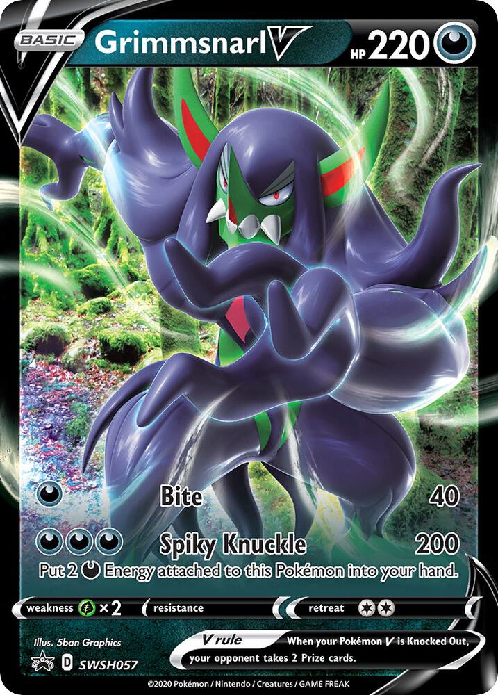 Grimmsnarl V SWSH057 (SWSH: Sword & Shield Promo Cards) - Holofoil