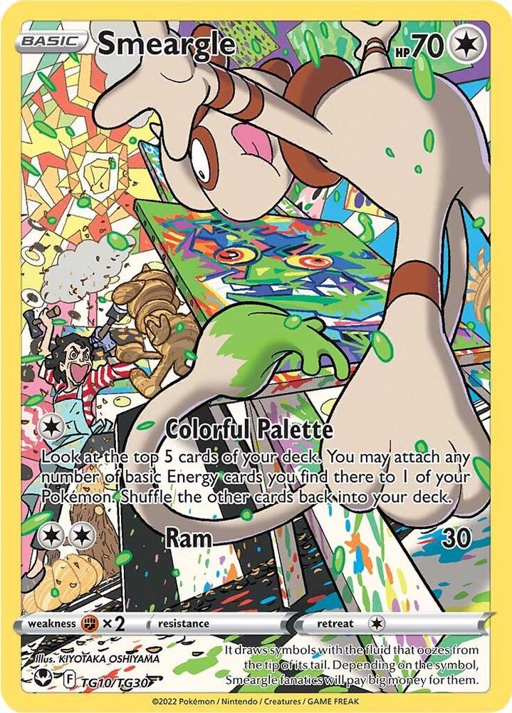 Smeargle TG10/TG30 (SWSH12: Silver Tempest Trainer Gallery) - Holofoil