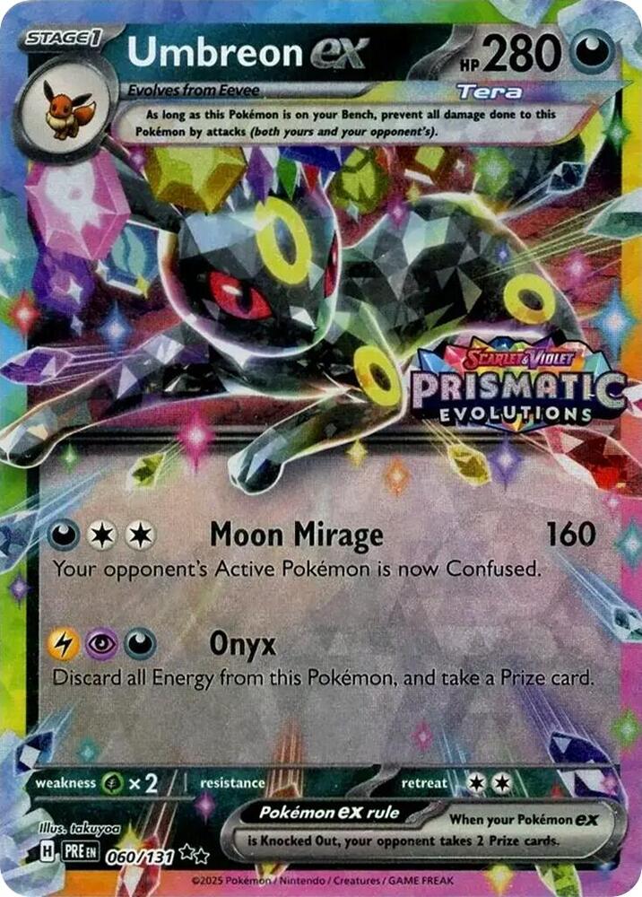 Umbreon ex Prismatic Evolutions Stamp 060/131 (Miscellaneous Cards & Products) - Holofoil