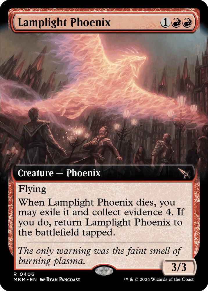 Lamplight Phoenix 406/286 (Murders at Karlov Manor) - Extended Art