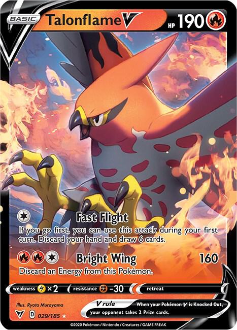 Talonflame V 029/185 (SWSH04: Vivid Voltage) - Holofoil