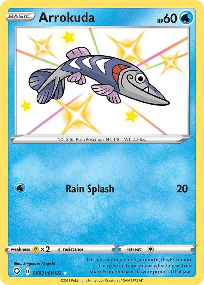 Arrokuda SV031/SV122 (Shining Fates: Shiny Vault) - Holofoil