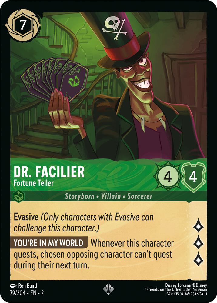 Dr. Facilier, Fortune Teller 79/204 (Rise of the Floodborn)