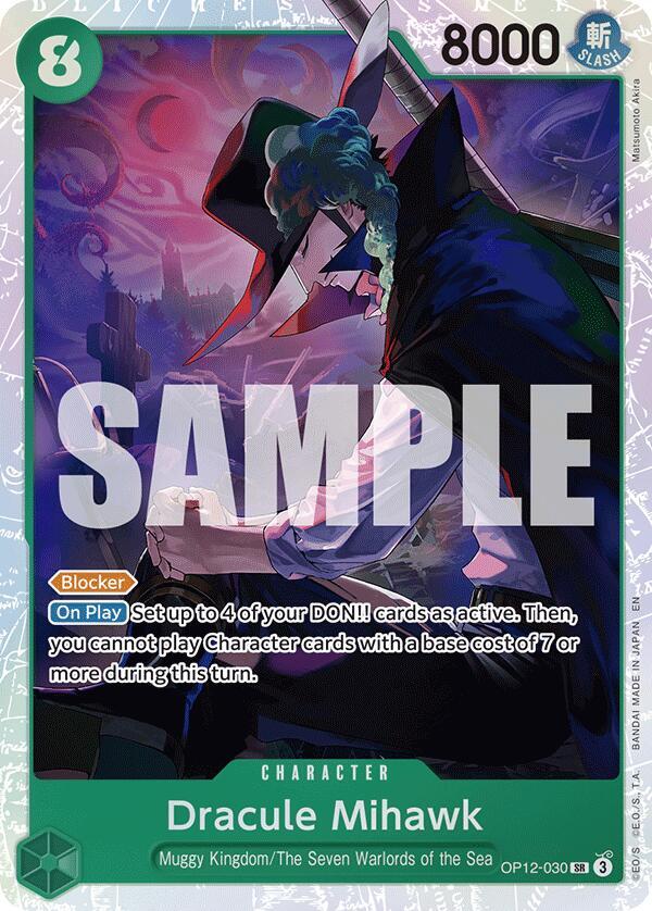 Dracule Mihawk OP12-030 (Legacy of the Master) - Foil