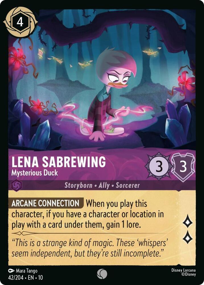 Lena Sabrewing, Mysterious Duck 42/204 (Whispers in the Well)