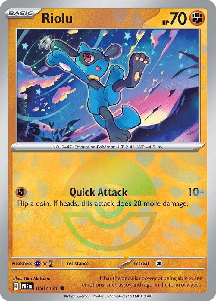 Riolu 050/131 (SV: Prismatic Evolutions) - Poke Ball Holofoil
