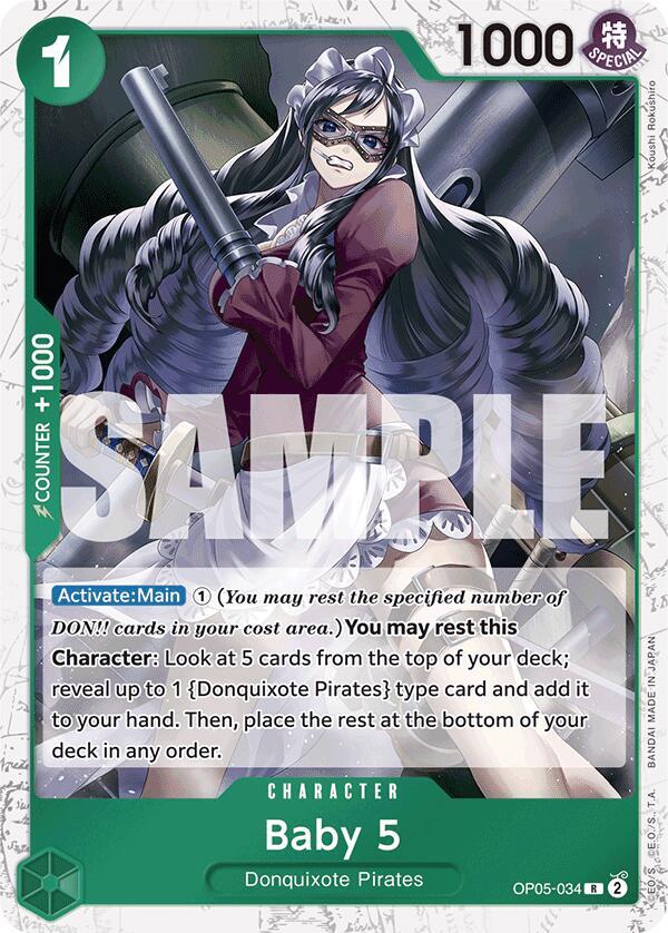 Baby 5 OP05-034 (Premium Booster -The Best-) - Jolly Roger Foil