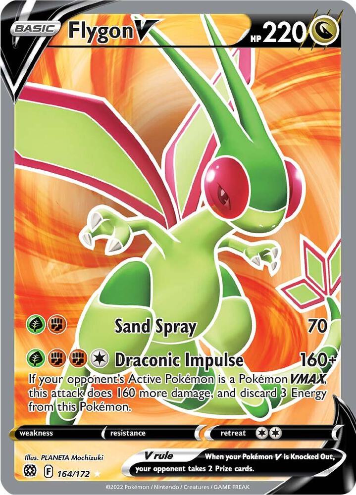 Flygon V 164/172 (SWSH09: Brilliant Stars) - Holofoil