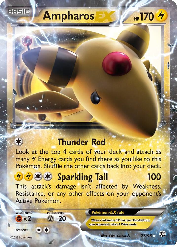 Ampharos EX 27/98 (XY - Ancient Origins) - Holofoil