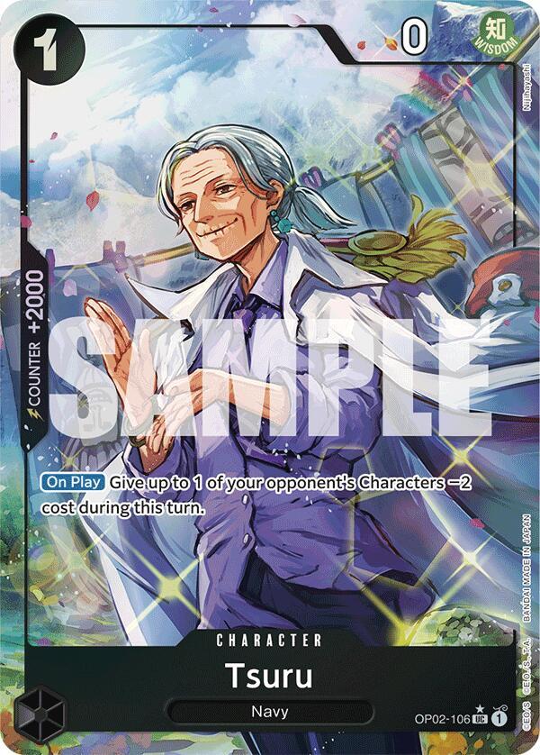 Tsuru OP02-106 (Premium Booster -The Best-) - Full Art Foil
