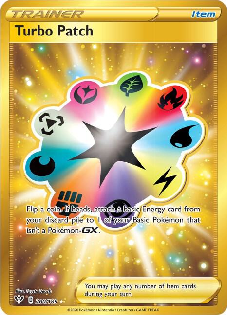 Turbo Patch Secret 200/189 (SWSH03: Darkness Ablaze) - Holofoil