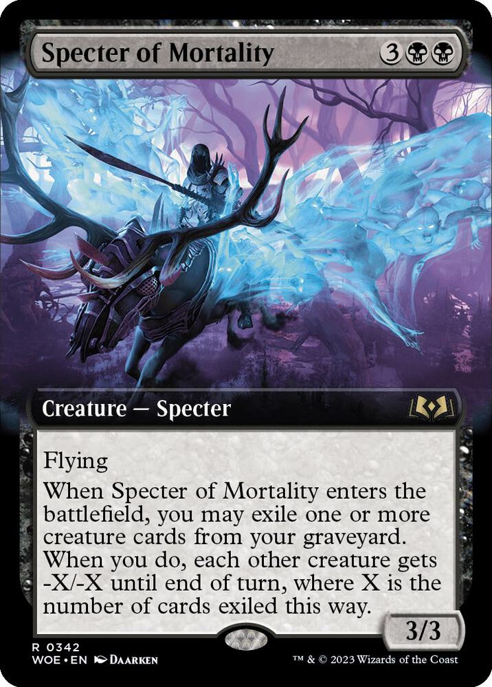 Specter of Mortality 342/276 (Wilds of Eldraine) - Extended Art Foil