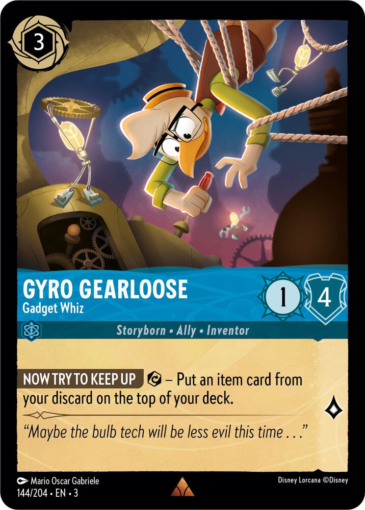 Gyro Gearloose, Gadget Whiz 144/204 (Into the Inklands)